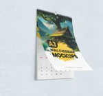  A3 Wall Calendar With Hook Mockups 