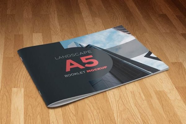 A5 Landscape Booklet Mockup