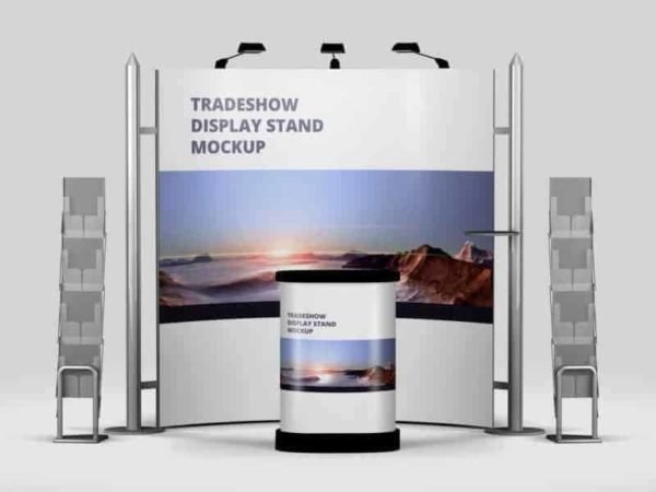 Trade Show Exhibition Booth Mockup