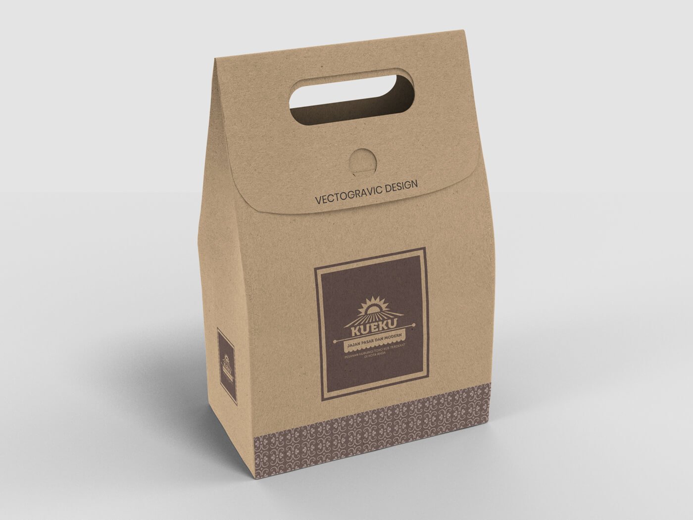 Download Cake And Cookie Kraft Paper Bag Mockup On Vectogravic Design PSD Mockup Templates