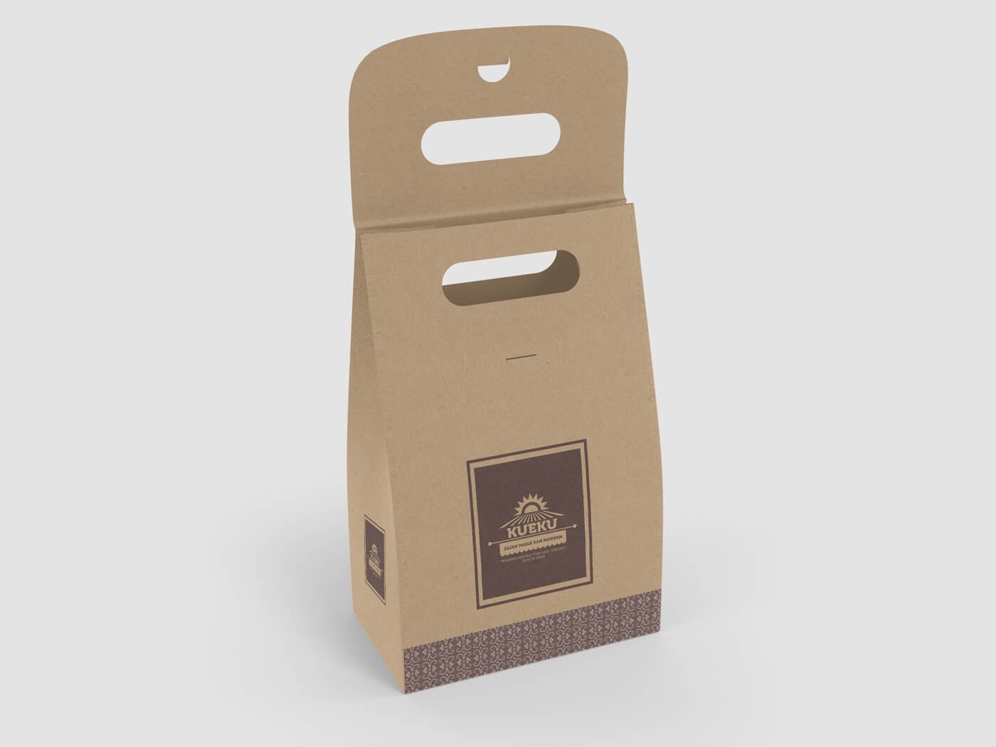 Download Cake and Cookie Kraft Paper Bag Mockup | Vectogravic Design