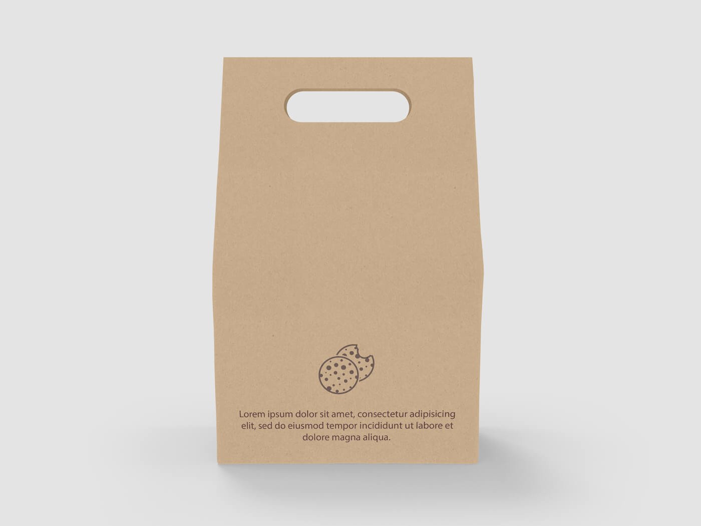 Download Cake And Cookie Kraft Paper Bag Mockup On Vectogravic Design PSD Mockup Templates