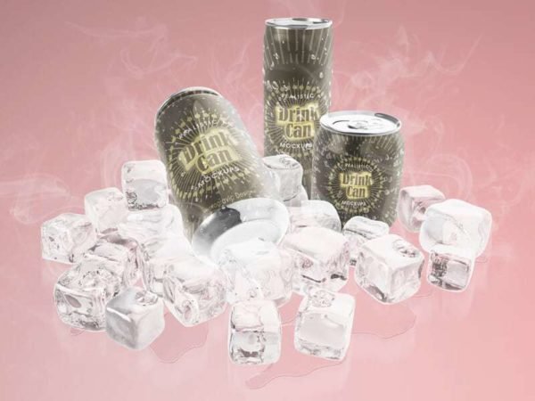 Realistic Drink Can Mockups