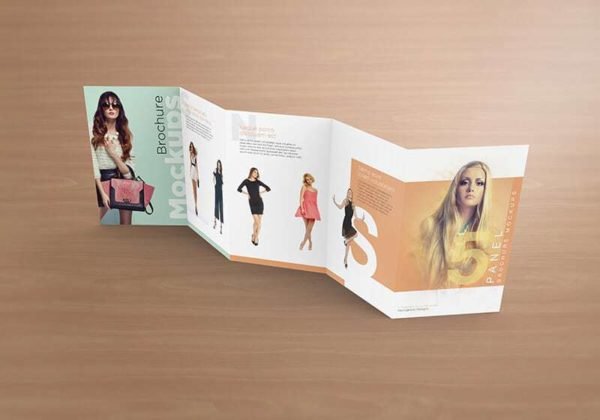 Five Panel Brochure Mockups