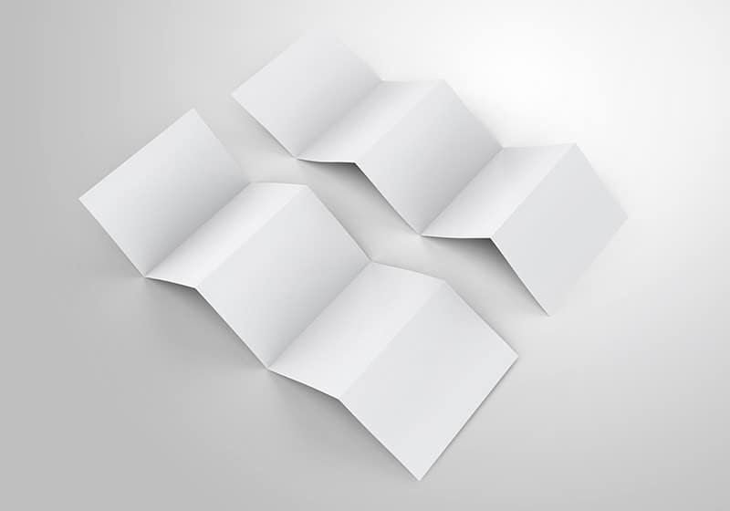 Five Panel Brochure Mockups