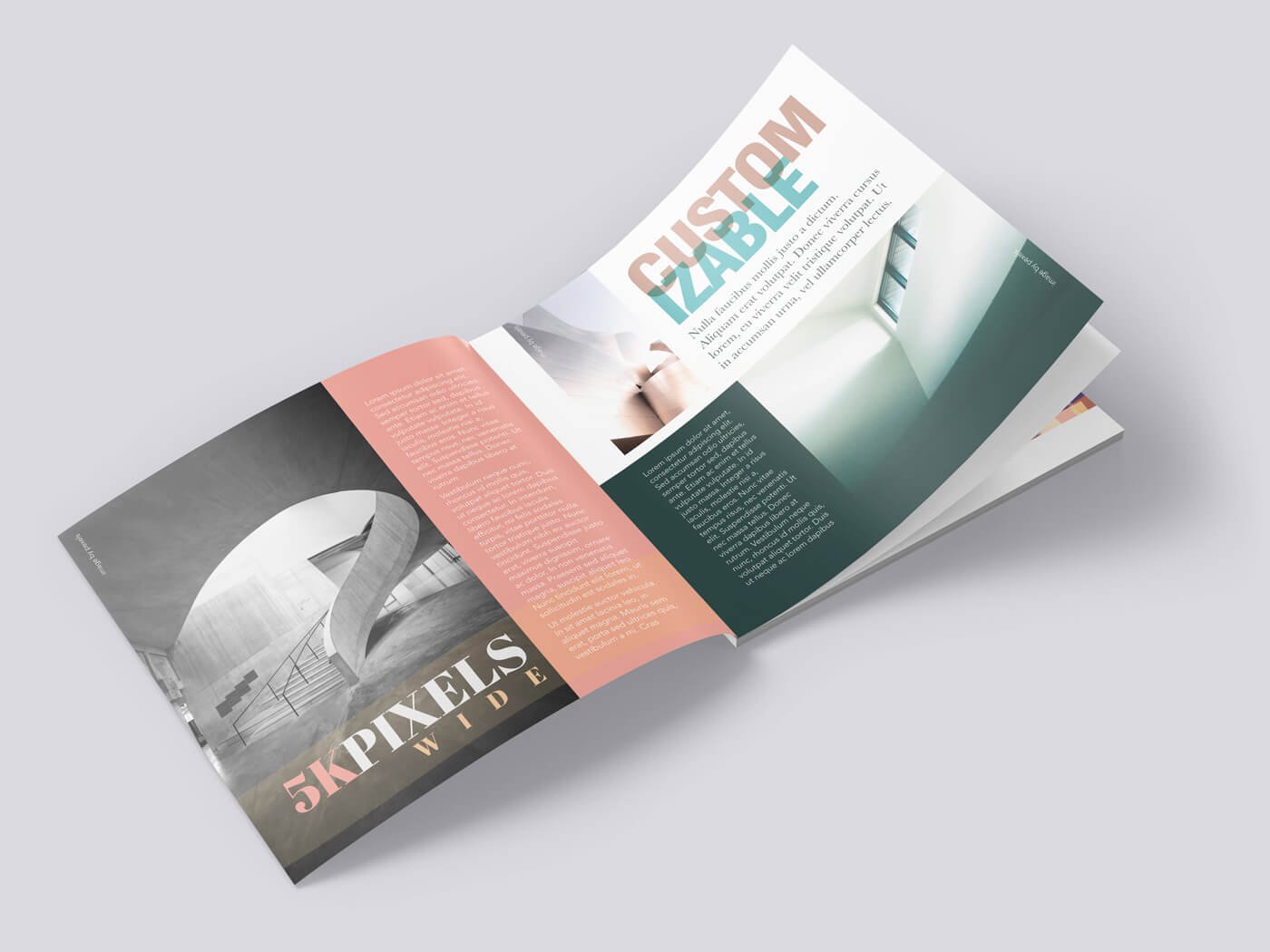 Download Realistic Square Magazine Brochure Catalog Mockups On Vectogravic.com