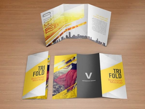 Trifold Brochure Mockups