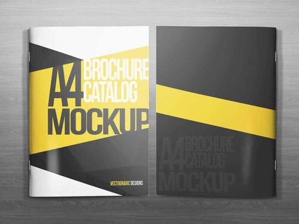 A4 brochure Catalog mockup