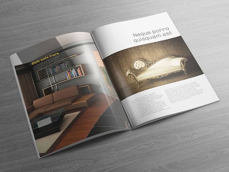 Download A4 Brochure Catalog Mockup On Vectogravic.com