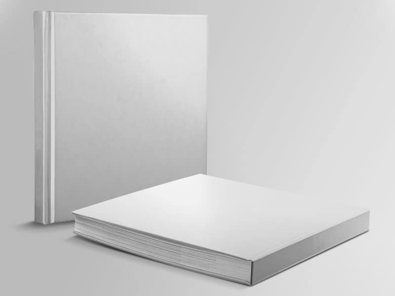 Square Hardcover Book Mockups