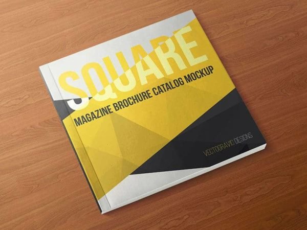 Square Magazine Brochure Catalog Mockups