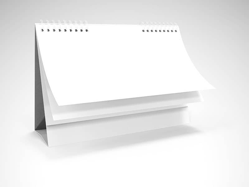 Realistic Desk Calendar Mock ups