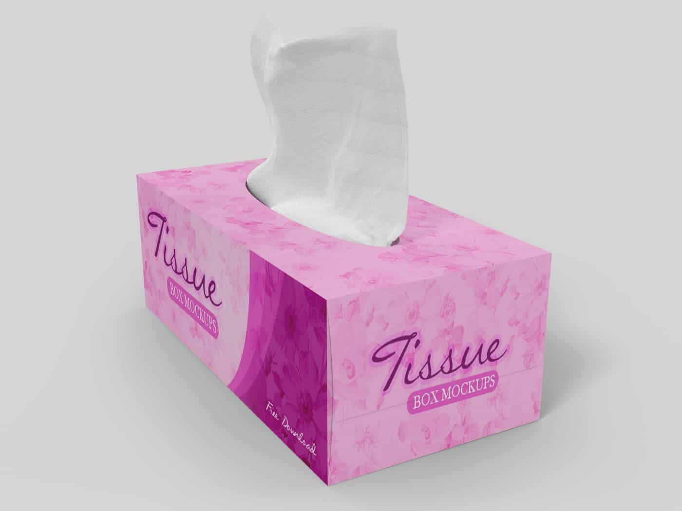 tissue box mockup psd free download