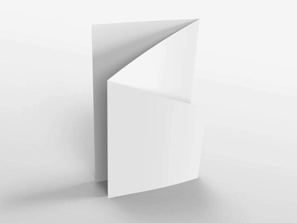 Customizable Z Fold Die Cut Brochure Mockups