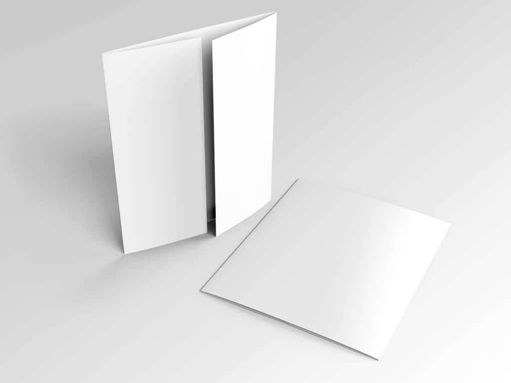 8.5×14 Gatefold Brochure Mockups