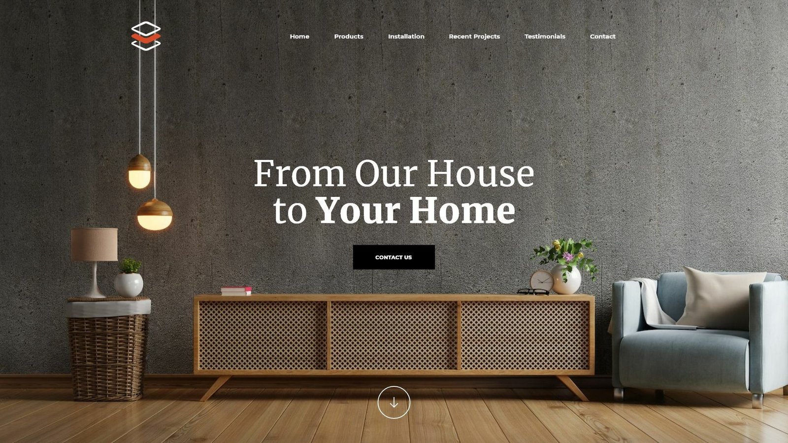 Home Interior Landing Page Template