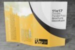 11x17 Double parallel Fold Brochure Mockups