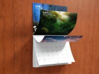 8.5×11 Saddle Stitched Wall Calendar Mockups