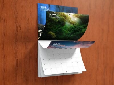 8.5x11 Wall Calendar Mockups
