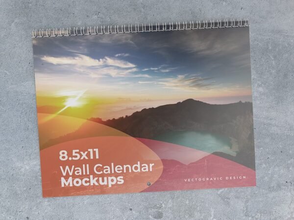 8.5x11 Wall Calendar Mockups Search 01