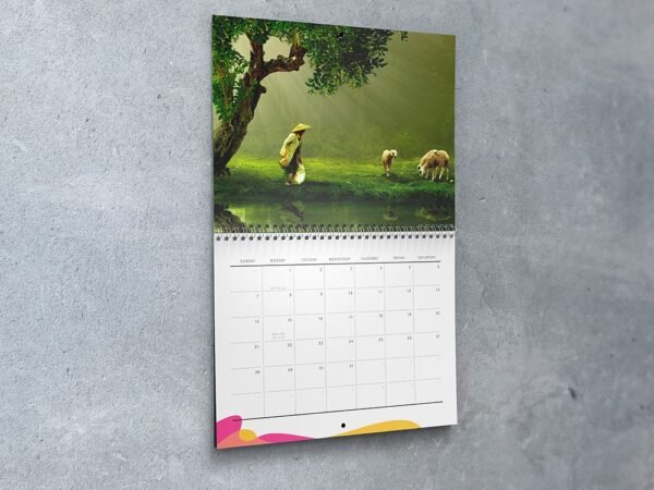 8.5x11 Wall Calendar Mockups Search 04