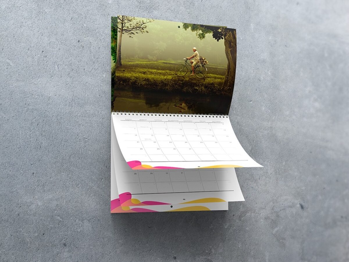 8.5x11 Wall Calendar Mockups Search 05