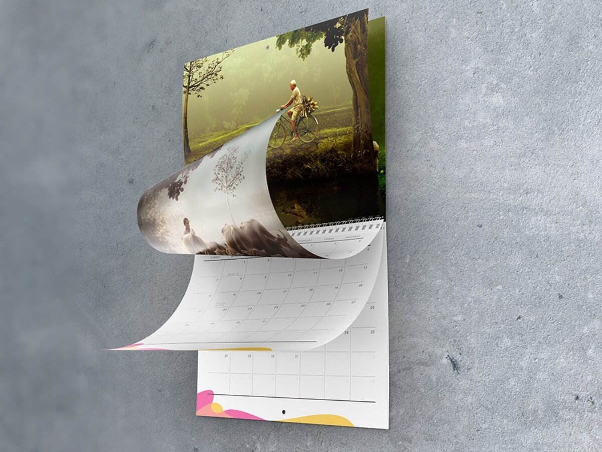 8.5x11 Wall Calendar Mockups Search 07