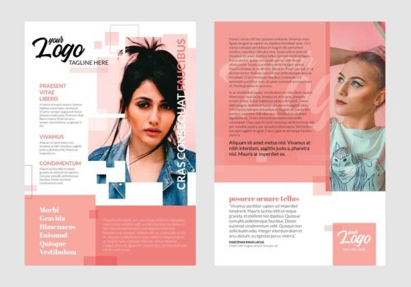 A4 Double Sided Flyer Template | Vectogravic Design