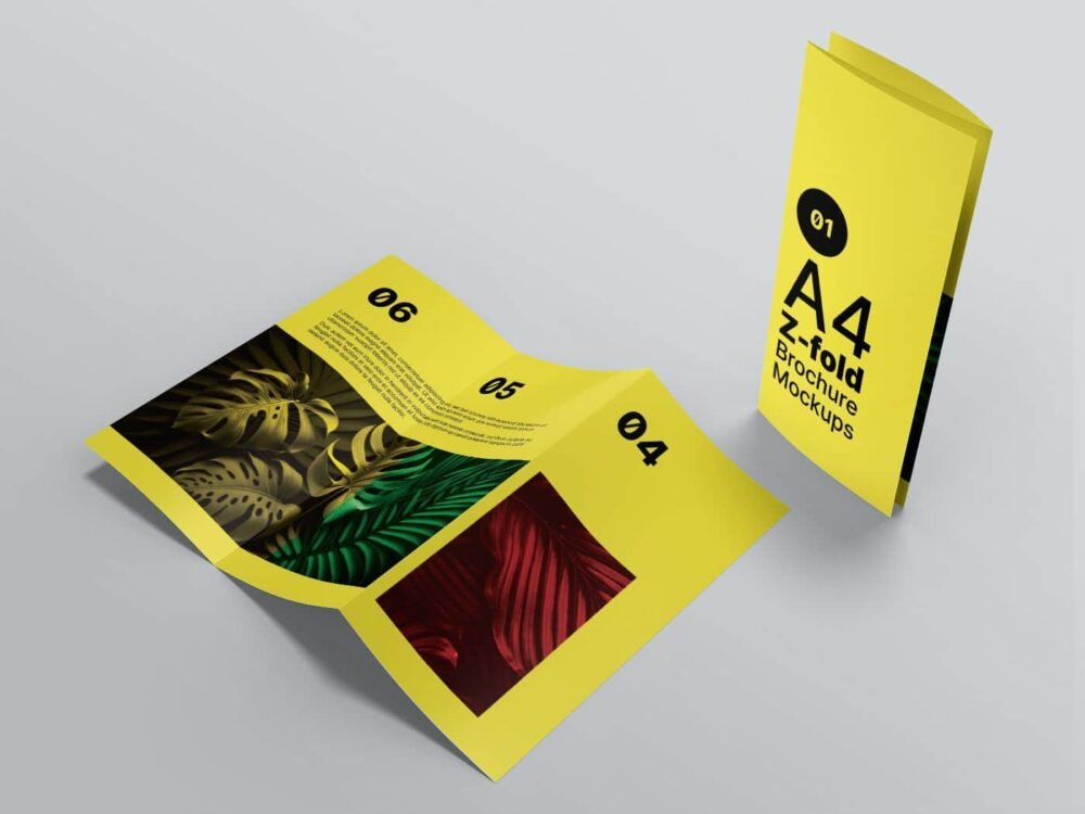  A4-Z-fold-Brochure-Mockups 