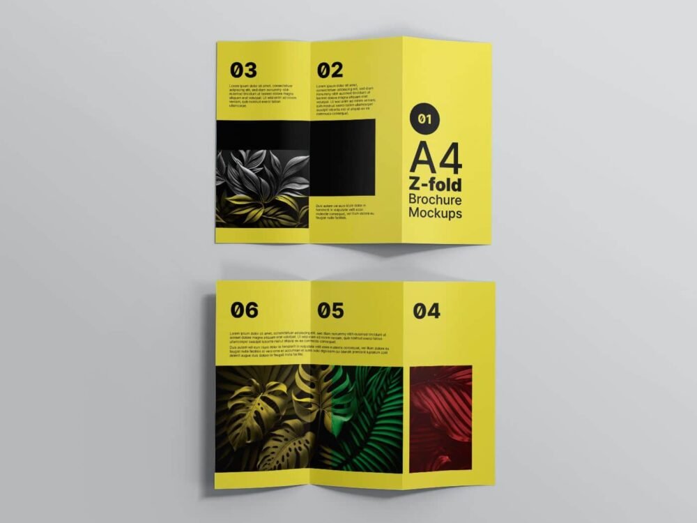  A4-Z-fold-Brochure-Mockups 