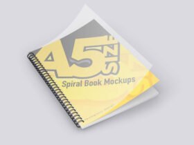A5 Spiral Book Mockups
