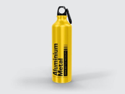 Aluminium Metal Drink Bottle Mockups
