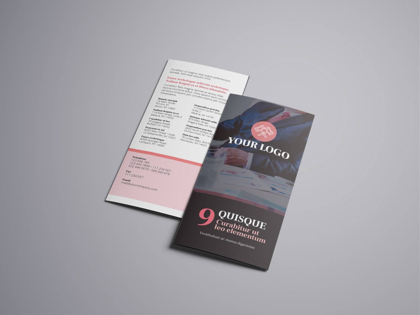 Attorney & Law Tri fold Brochure Template 02