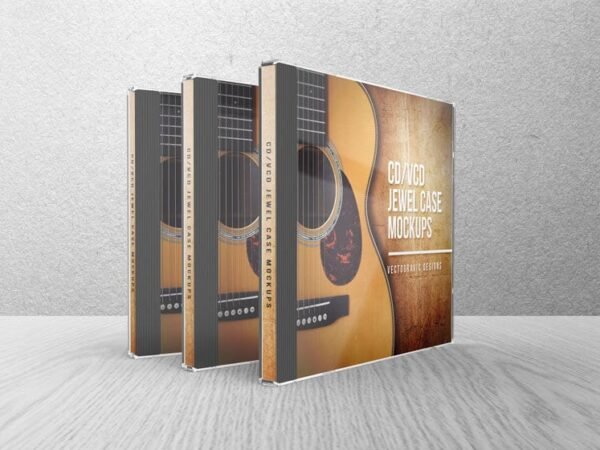 CD VCD Jewel Case Mockups