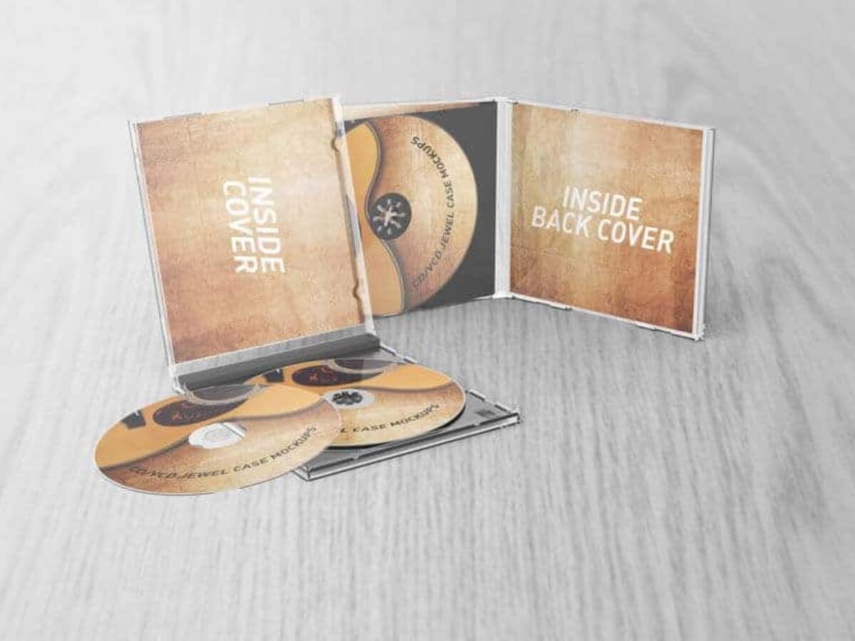 CD VCD Jewel Case Mockups