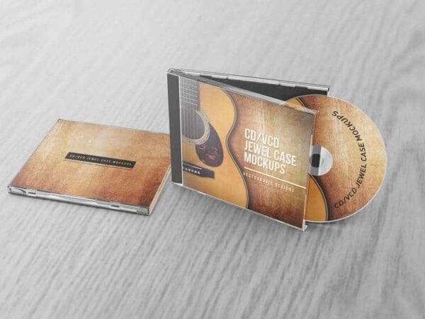 CD VCD Jewel Case Mockups