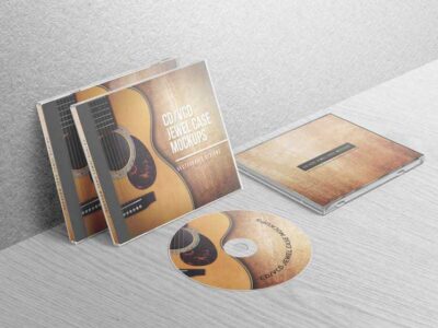 CD VCD Jewel Case Mockups