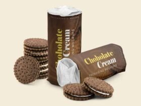 Chocolate Cream Packaging Mockup