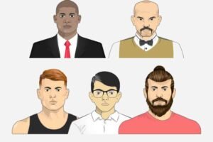 Customizable Vector Avatar Heads