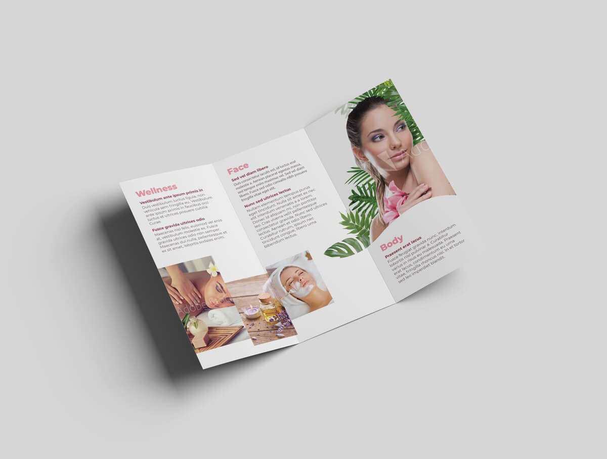 Cosmetic and Beauty Tri-Fold Template