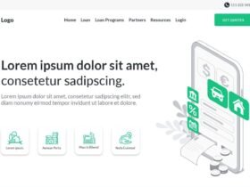 Digital Loan Landing Page Template