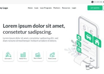 Digital Loan Landing Page Template