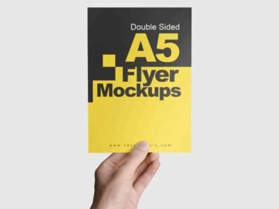 01 Double Sided A5 Flyer Mockups