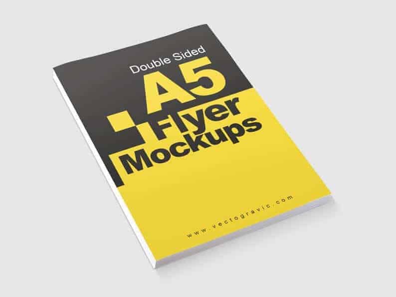 03 Double Sided A5 Flyer Mockups