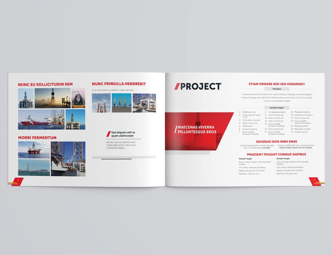 Drilling Company Profile Booklet Template