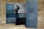 8.5x14 Five panel accordion brochure mockups