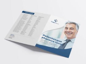 Half Fold Business Flyer Template