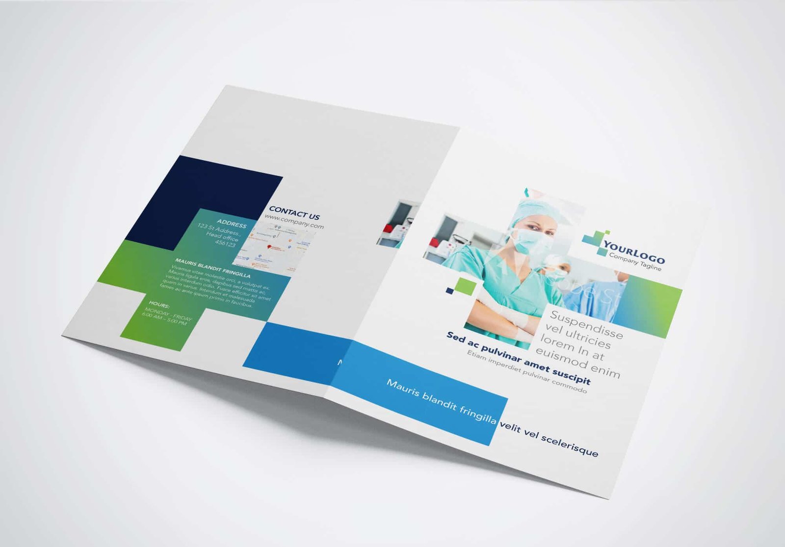 Half Fold Surgical Brochure Template