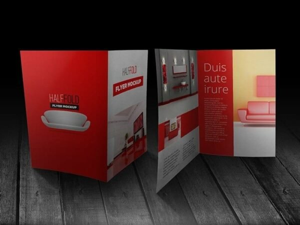 Half-fold-Flyer-Mockup