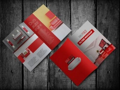 Half-fold-Flyer-Mockup